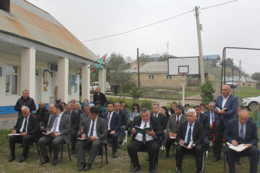 Göygöl Rayon İcra Hakimiyyətinin başçısı Elvin Paşayev Keşkü kəndində səyyar qəbul keçirib